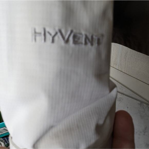 The North Face grey white HyVent utility jacket size medium - Picture 7 of 14